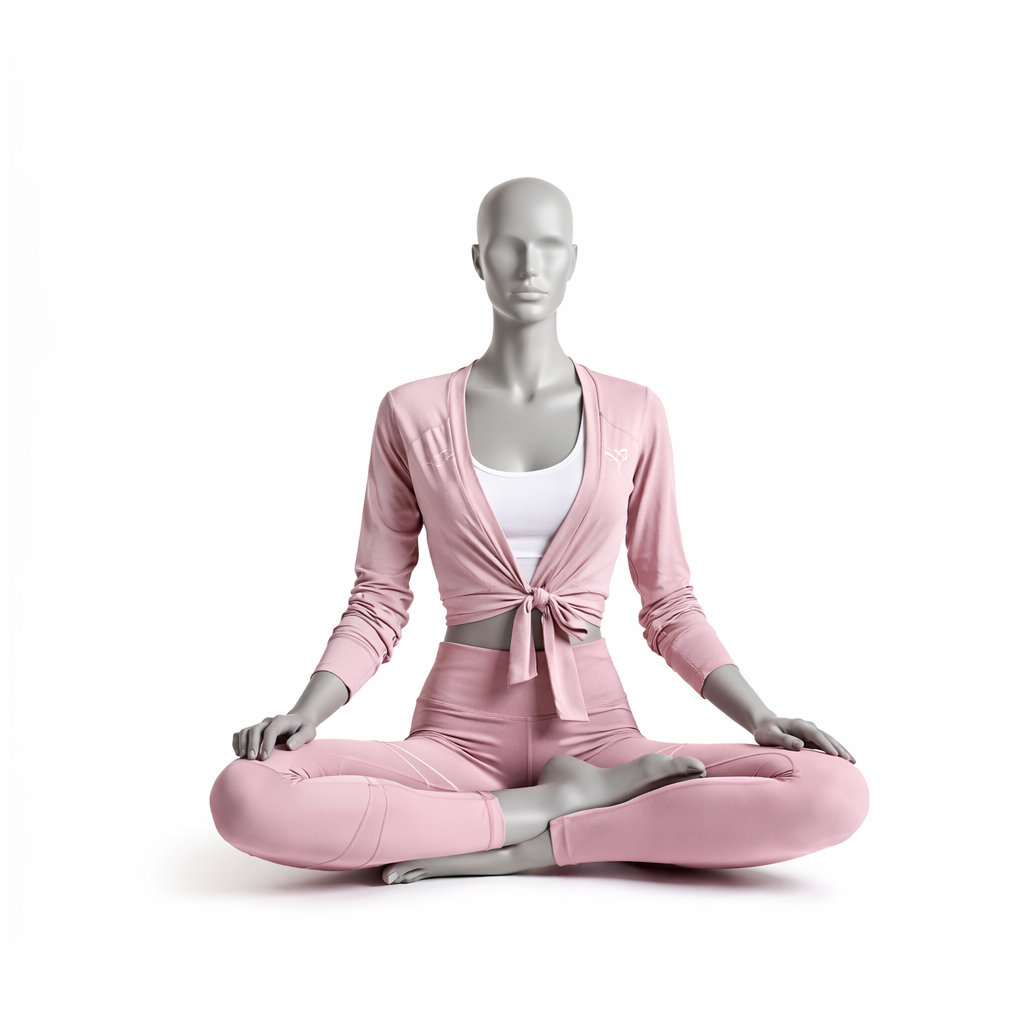 Mannequin de vitrine yoga, position du lotus