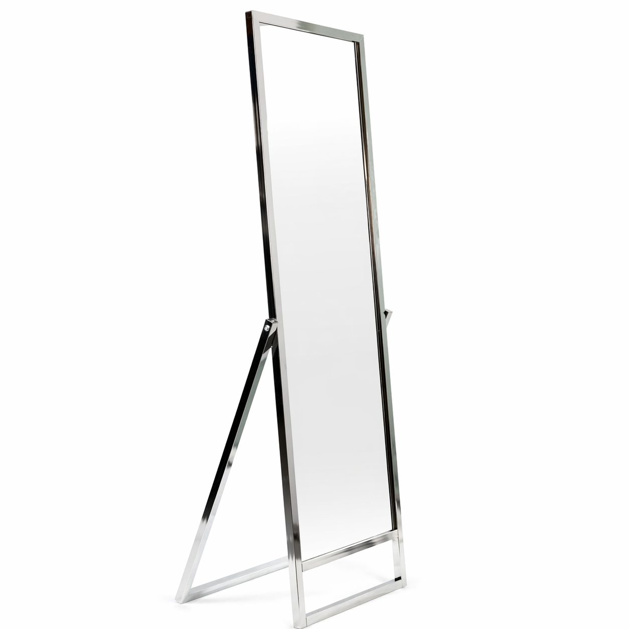 Miroir inclinable chromé