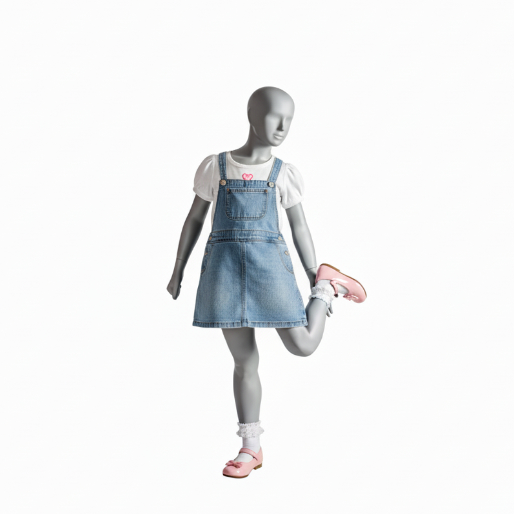 Mannequin enfant dynamique avec tête abstraite
