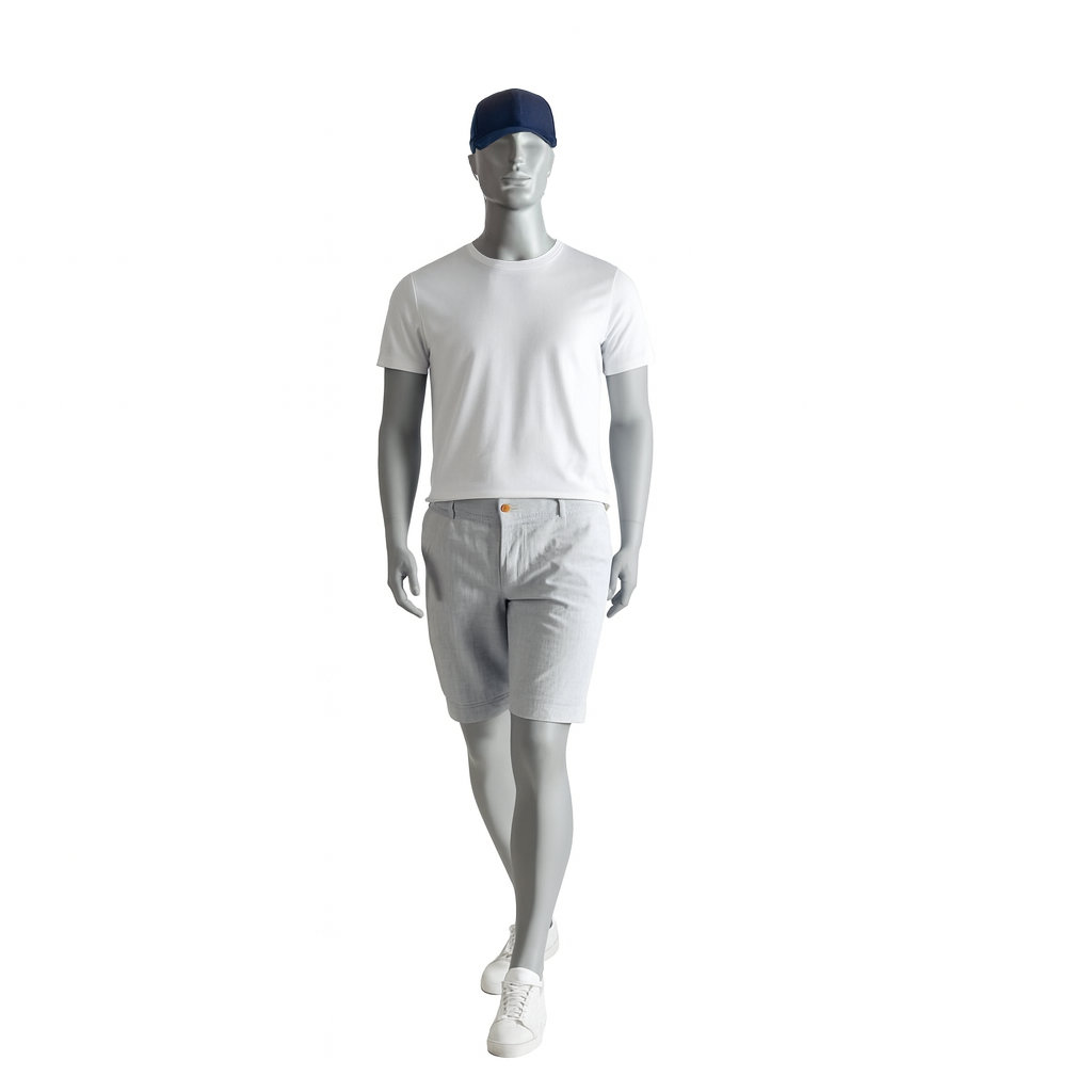 Mannequin homme grande taille en marche