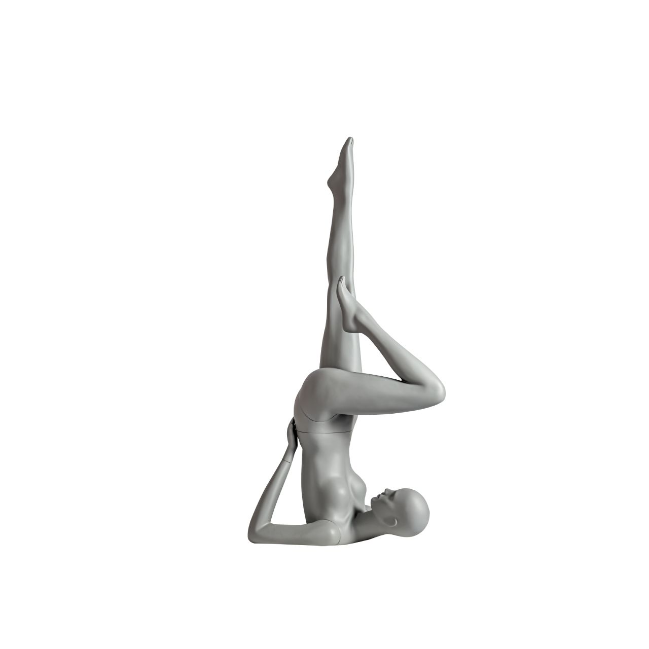 Mannequin femme yoga tête abstraite