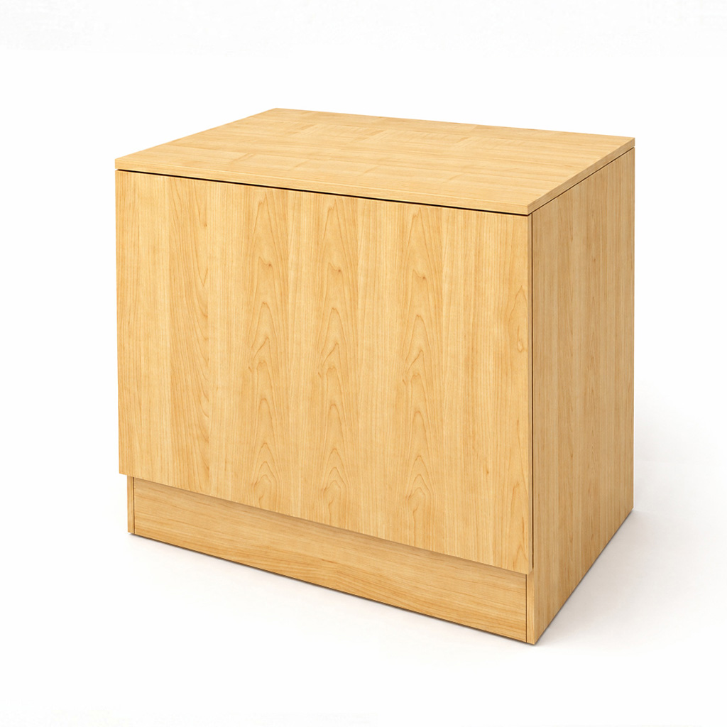 Comptoir droit, décor érable