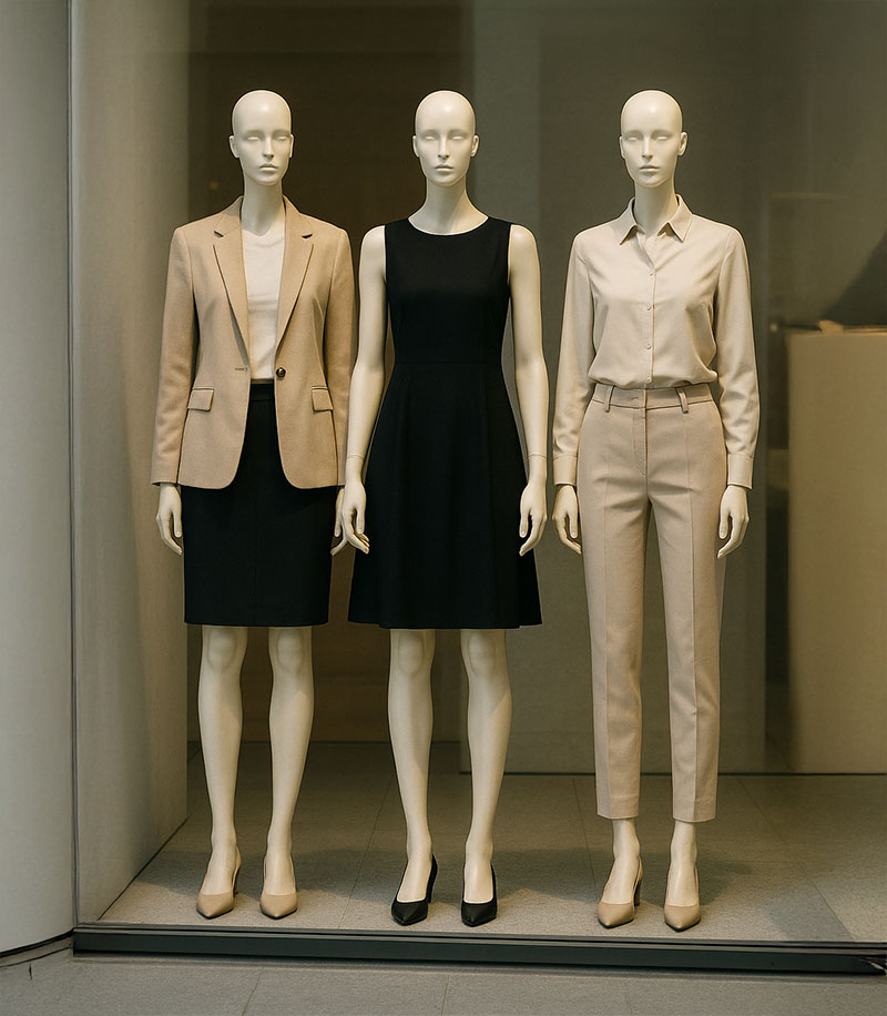 Mannequin de vitrine debout