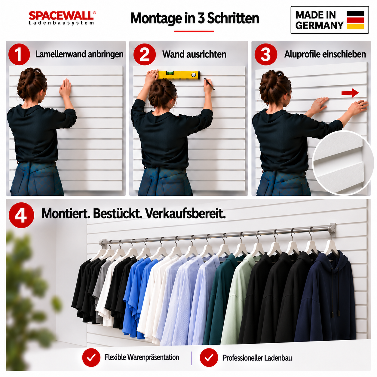 Panneau rainuré Spacewall Aspect Chêne moka