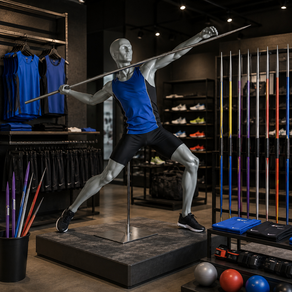 Mannequin homme – Lancer de javelot
