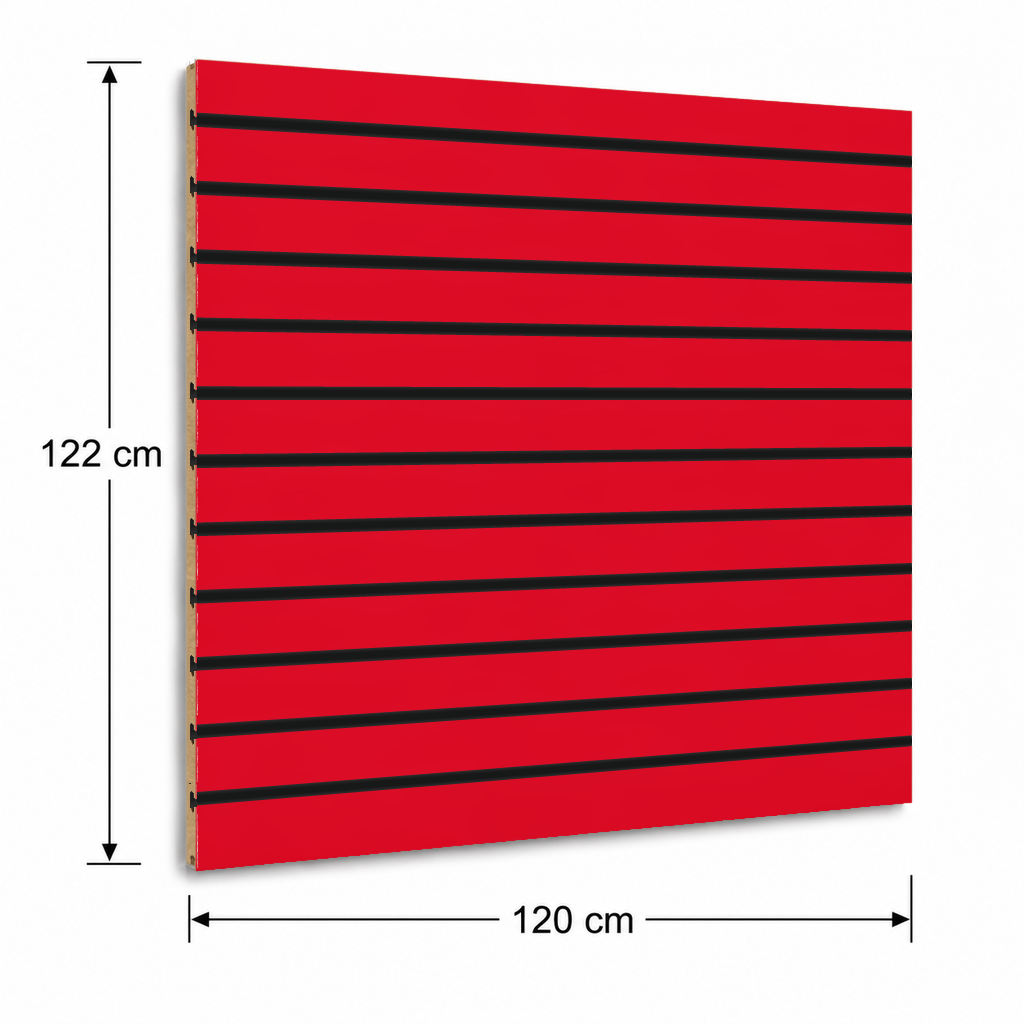Panneau rainuré Spacewall Rouge
