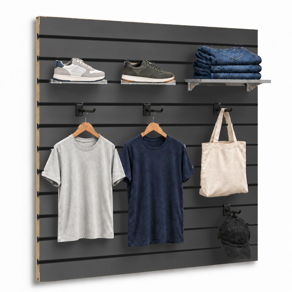 Panneau rainuré Spacewall Aspect Anthracite