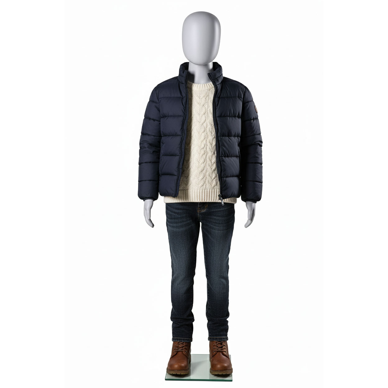 Mannequin enfant, tête abstraite