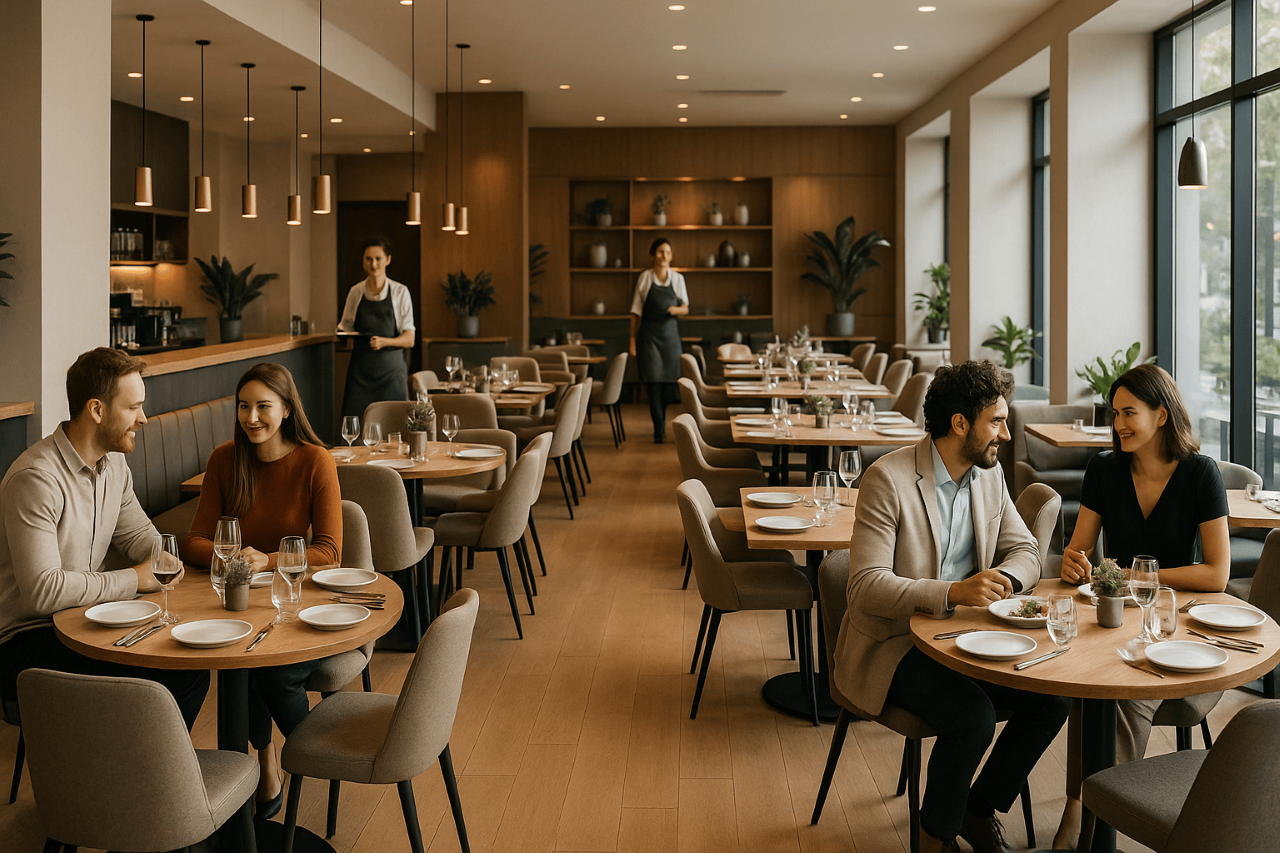 Aménagement de restauration dans une ambiance agréable