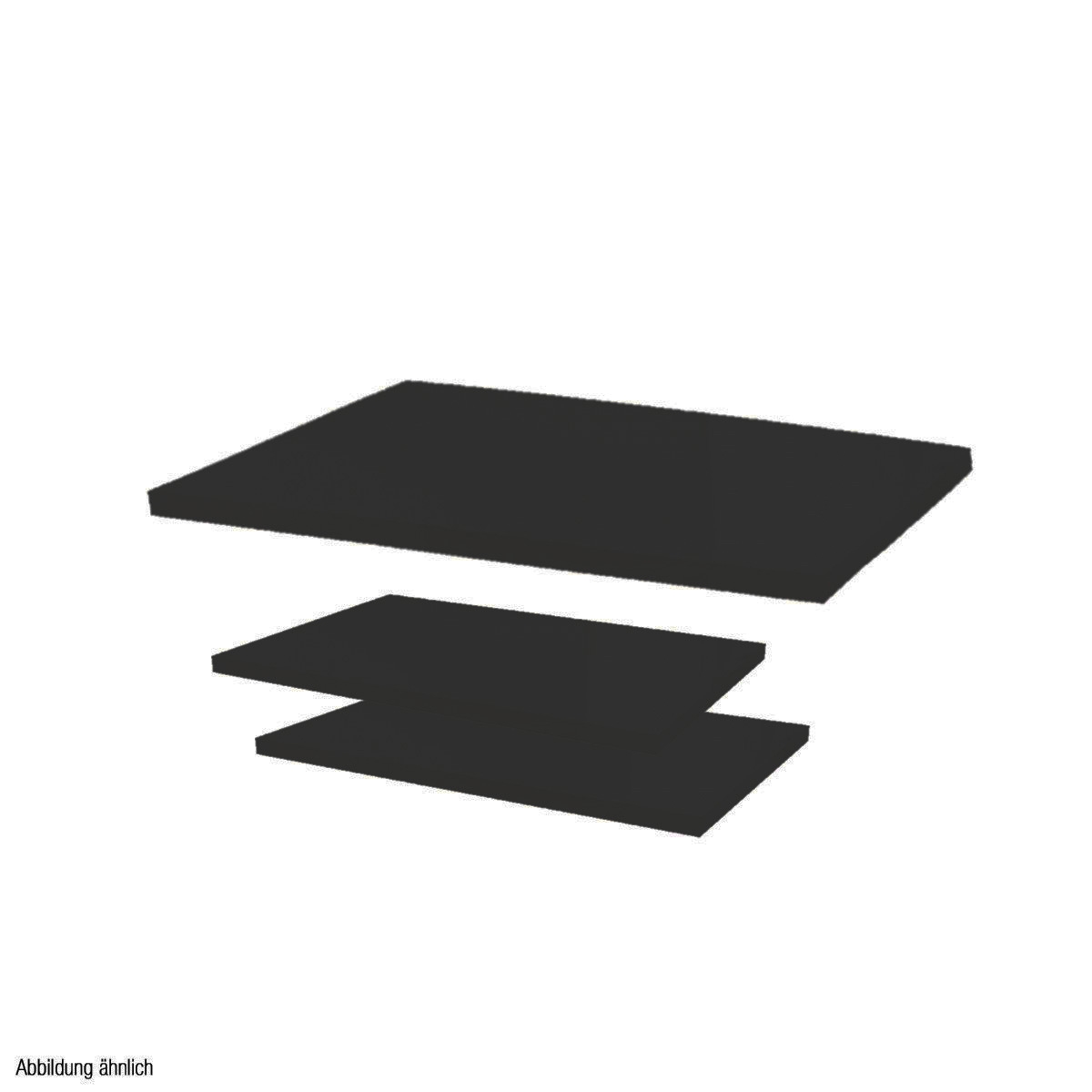 Holzplatten-Set schwarz für Mittelraumtisch Scala