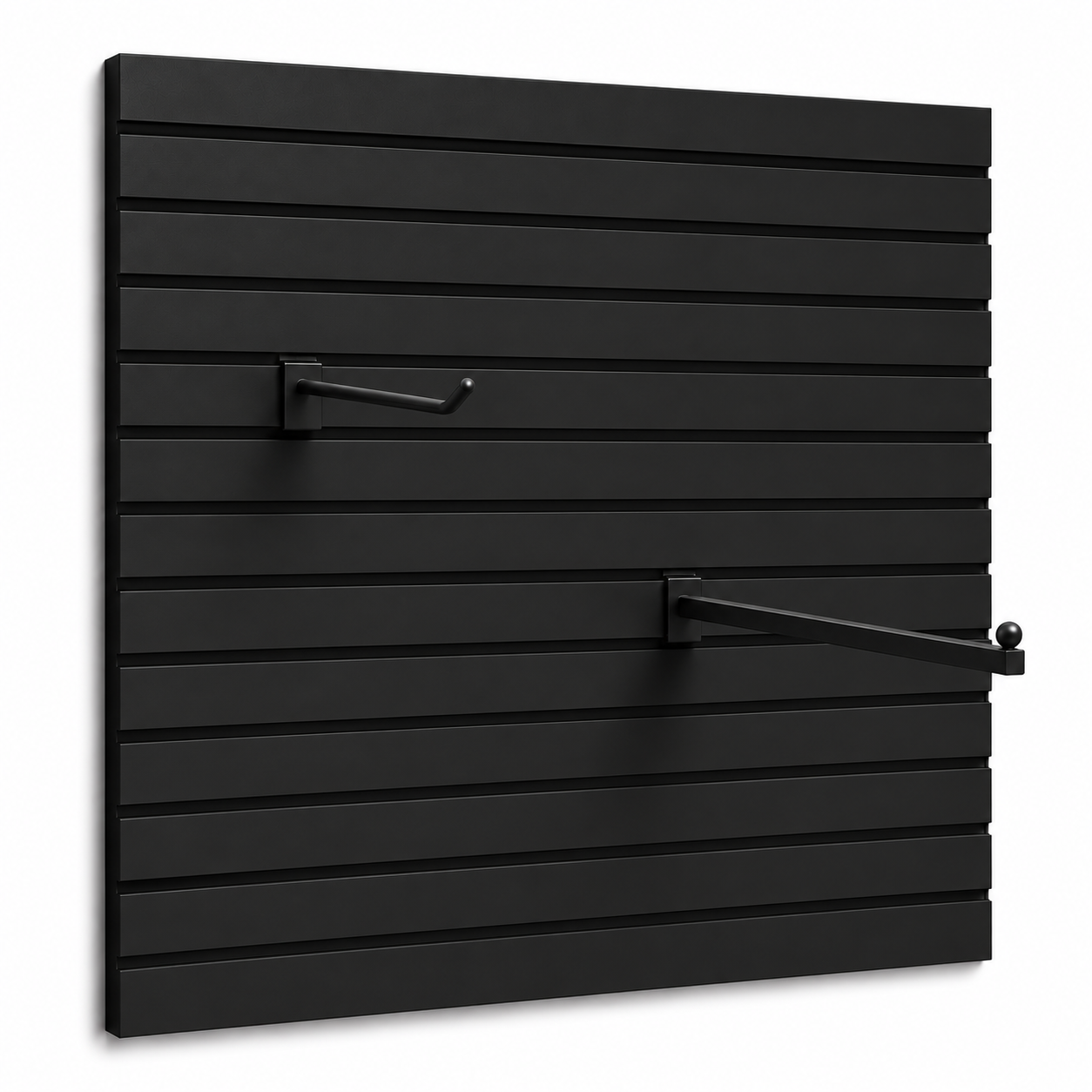 Panneau rainuré, décor noir