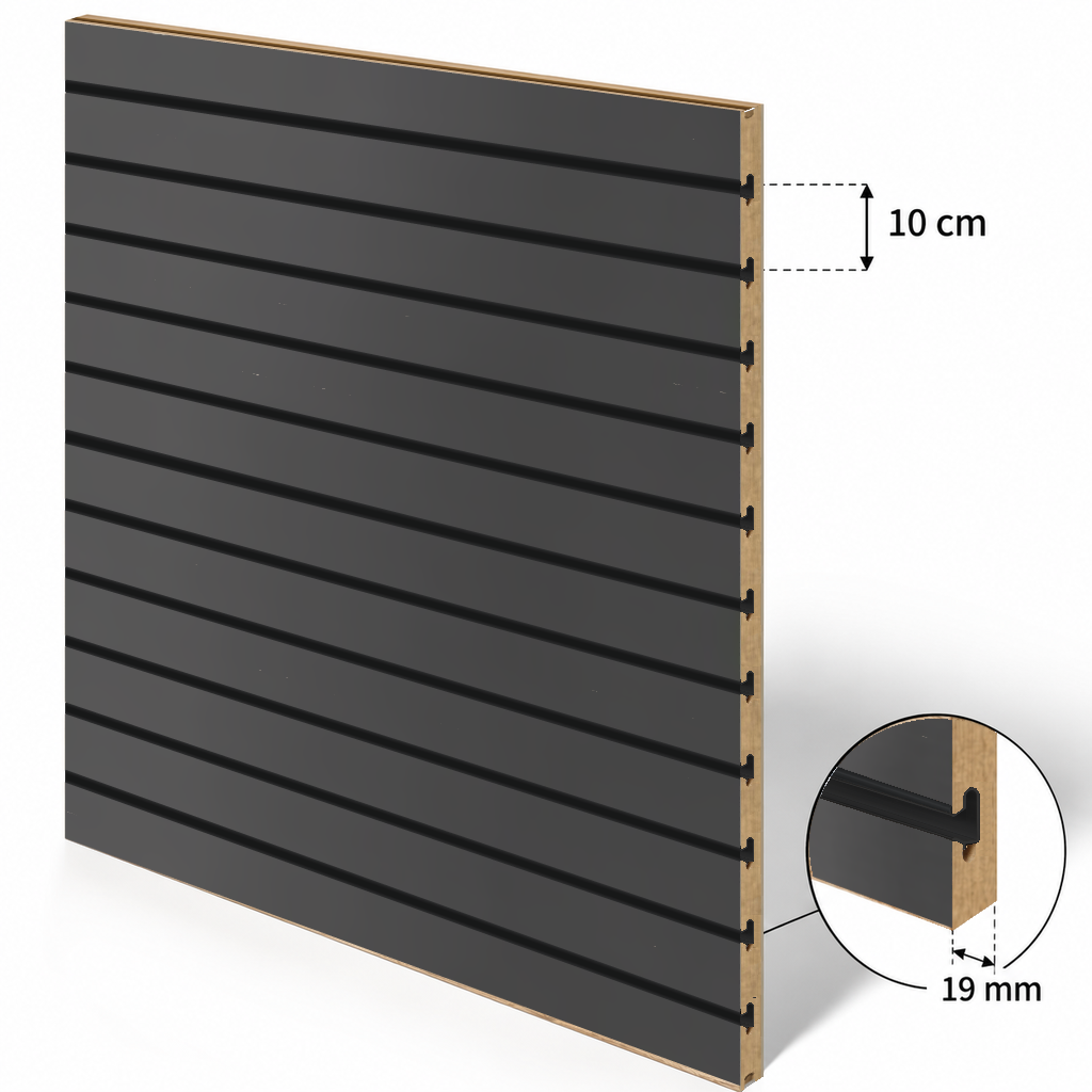 Panneau rainuré Spacewall Aspect Anthracite