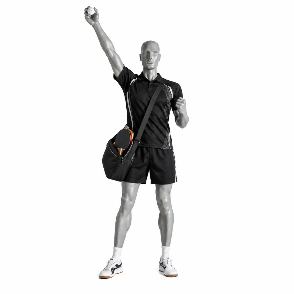 Mannequin homme sportif – Pose debout avec bras plié