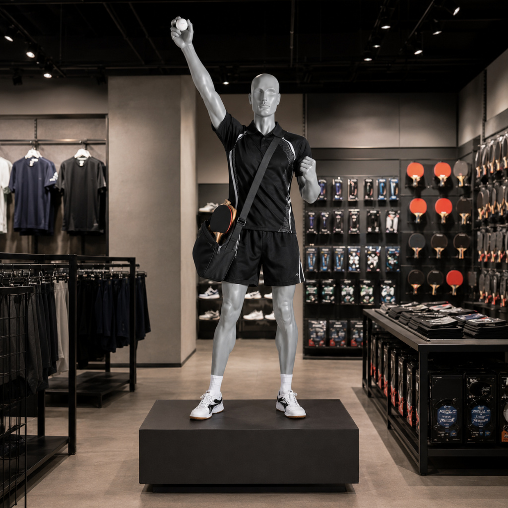 Mannequin homme sportif – Pose debout avec bras plié