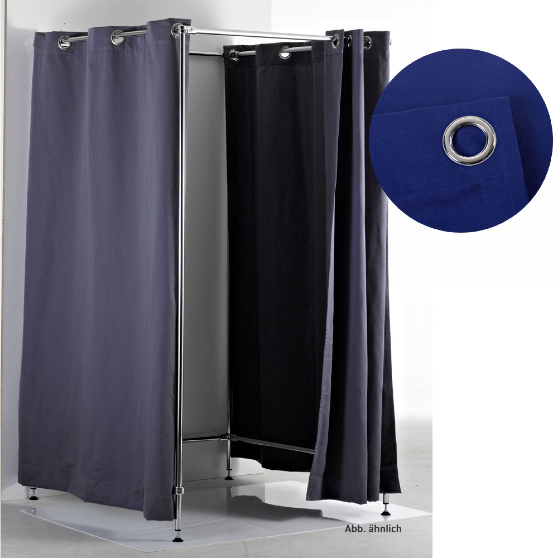 Cabine D'essayage Autoportante OXBZKMY - Rideau, Barre Télescopique 90-163 Cm, Pour Boutique Ou Maison